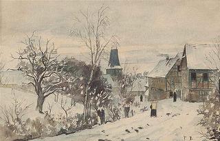 Oberweimar in Winter (study)