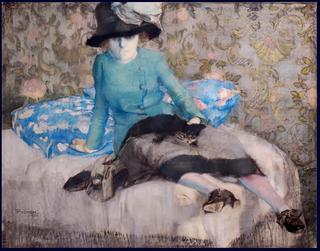 Woman with a Cat