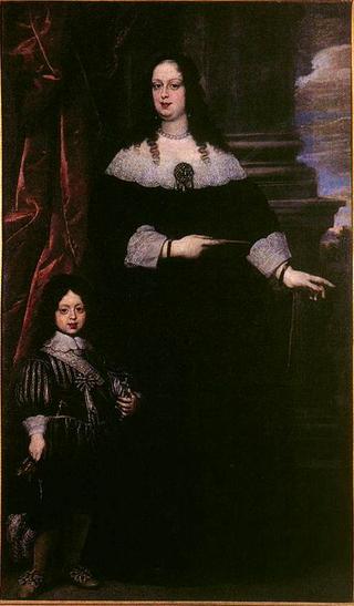 Portrait of Vittoria della Rovere and Cosimo III as a Child