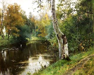 Forest Landscape with a River