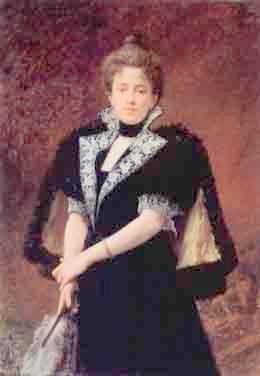 Portrait of a Lady holding a Fan