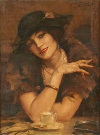 Woman in the Cafe