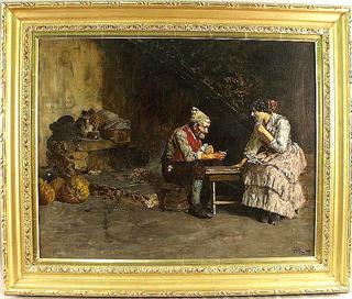 Couple Playing Cards