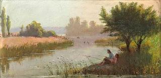 Boys Fishing on a Summer Day