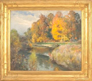 Autumnal River Landscape