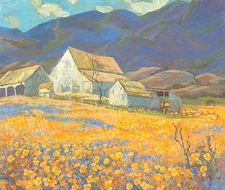 Farmhouse in Poppy Field