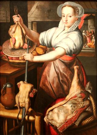 Sainte Marthe préparant le dernier repas de Jésus