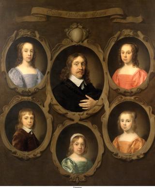 Portrait of Jan Beck (16xx-1676), Mayor of Middelburg, with His Children