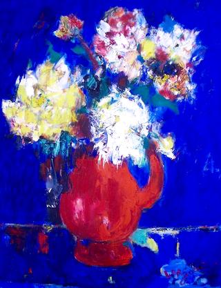 Nature morte au vase de fleurs