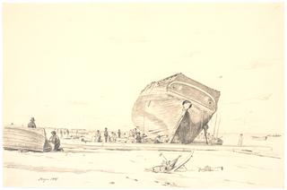 A ship at the beach of Skagen