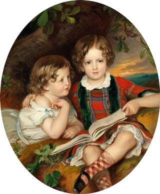 Portrait of the brothers Count Theodor Baillet-Latour (born in 1847) and Count Vinzenz Baillet-Latou