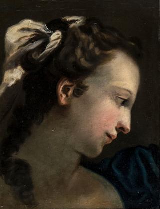 Head of a Young Woman Looking to her Left (study)