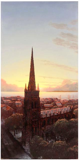 Trinity Church at Sunset