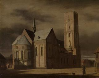 Ribe Cathedral in Moonlight