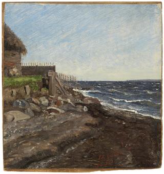 The Coast at Hellebæk. Study