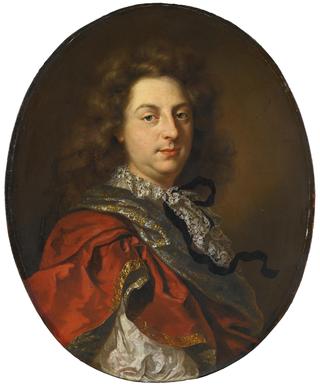 Portrait of a Gentleman, half-length, wearing a red mantle