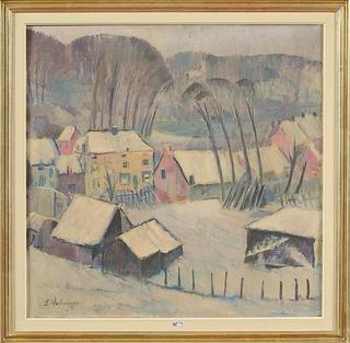 Village under Snow