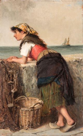 Fisherwoman at Wall