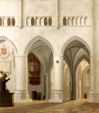 Interior of St Bavokerk in Haarlem