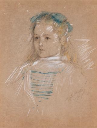 Young Girl with Blue Bow