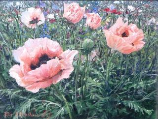 Poppies in Monet’s Garden, Giverny, France