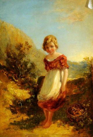 Landscape with a Little Boy and a Basket