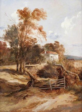 Landscape with Trees and a Cottage