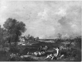 Landscape with a Shepherd and his Flock