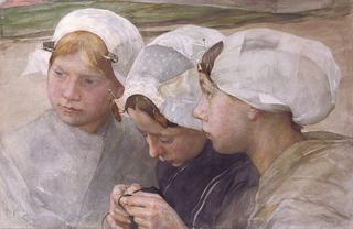 Three girls from Scheveningen