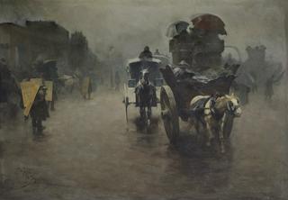 London, Carriages in the Mist