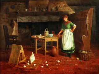 Country cottage interior scene