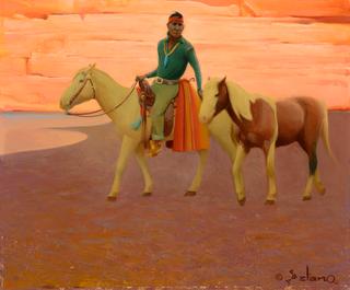 Navajo and his Horses
