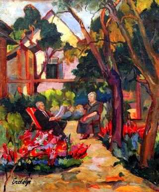 The Artist's Parents in the Garden