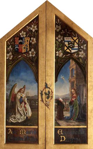 Triptych with the Virgin Annunciate and Archangel Gabriel (outside wings)