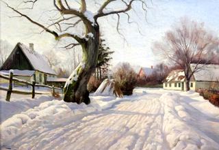 Winter landscape, Kajerød