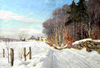 Winter day in Fredensborg, Denmark