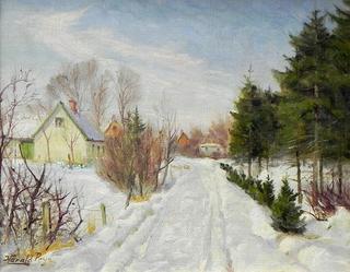 A Village In Winter