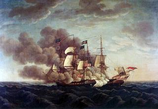 Combat between USS Constitution and HMS Guerriere