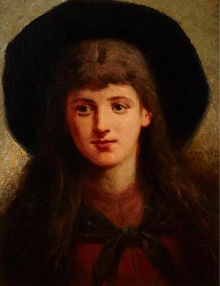 Young Girl with a Wide Brimmed Hat