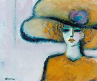 Femme au chapeau