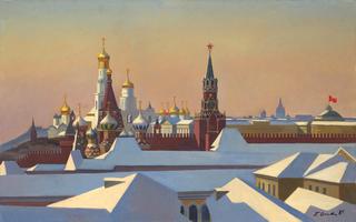 The Moscow Kremlin in Winter