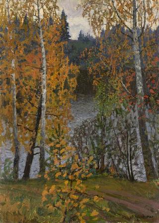 Birch Trees in Autumn