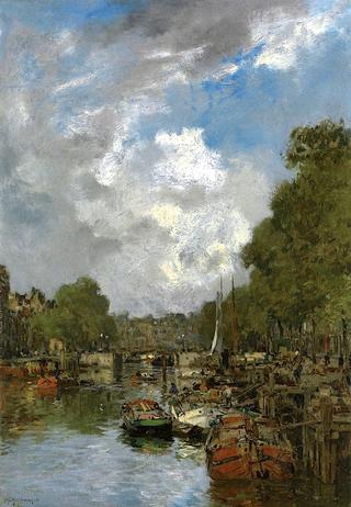 A Busy Canal, Rotterdam