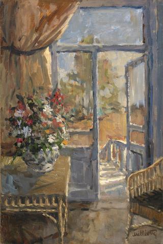 Interior with a Bouquet of Flowers