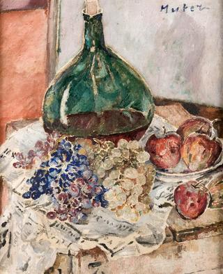 Still Life with a Green Bottle
