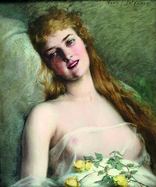 The Artist's Model with Yellow Roses