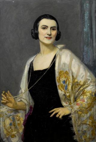 Portrait of Sarah Briana Amshewitz, the artist's wife