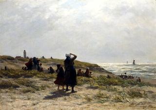 The return of the fishing fleet, Katwijk