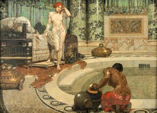 Roman Bath Scene