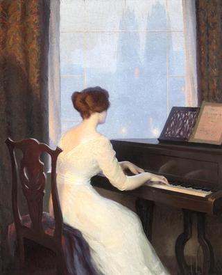 Girl Playing the Piano